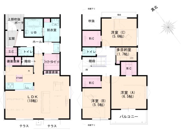 1号棟間取り図